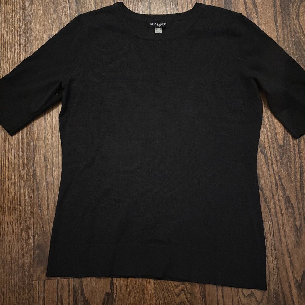 Cable & Gauge- Elbow Sleeve Sweater